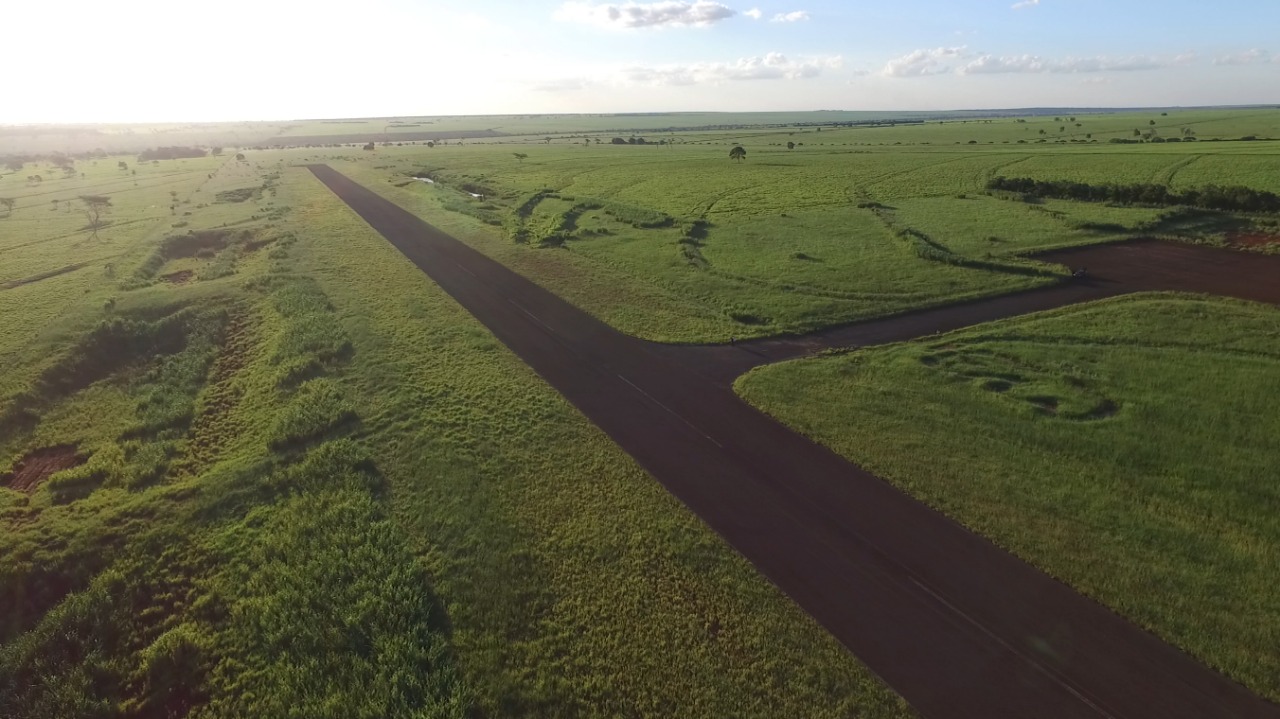 Pista do Aeroporto de Nova Andradina - Foto: PMNA/Divulgação